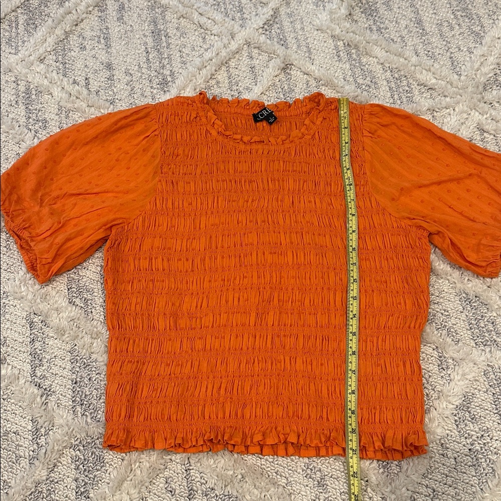 Jcrew Orange Top - Picture 6 of 7
